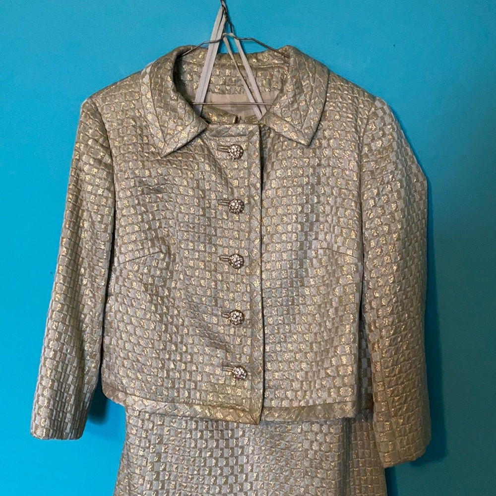 Vintage 2 piece dress suit 1950s